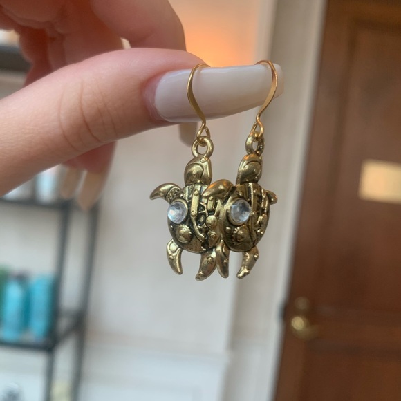 Turtle earrings - Picture 2 of 3